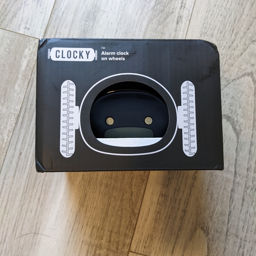 Clocky Alarm Clock on Wheels - Black